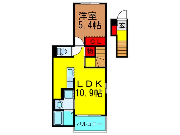 プリートカーサの物件間取画像